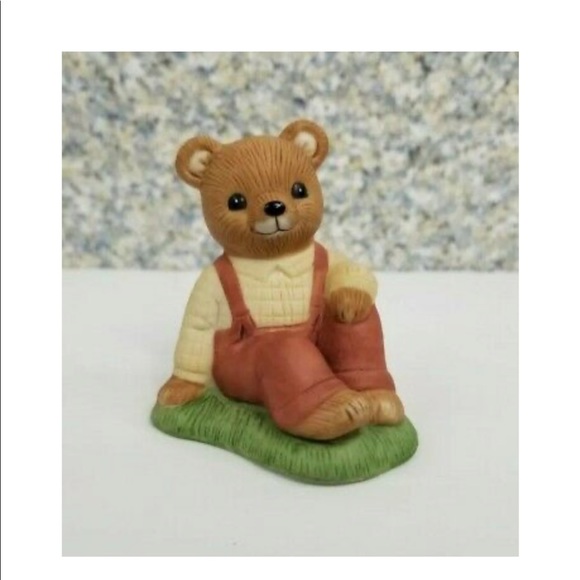 Vintage HOMCO Home Interior 1462 & 1426 Picnic Bears Porcelain Figurines - Picture 9 of 10